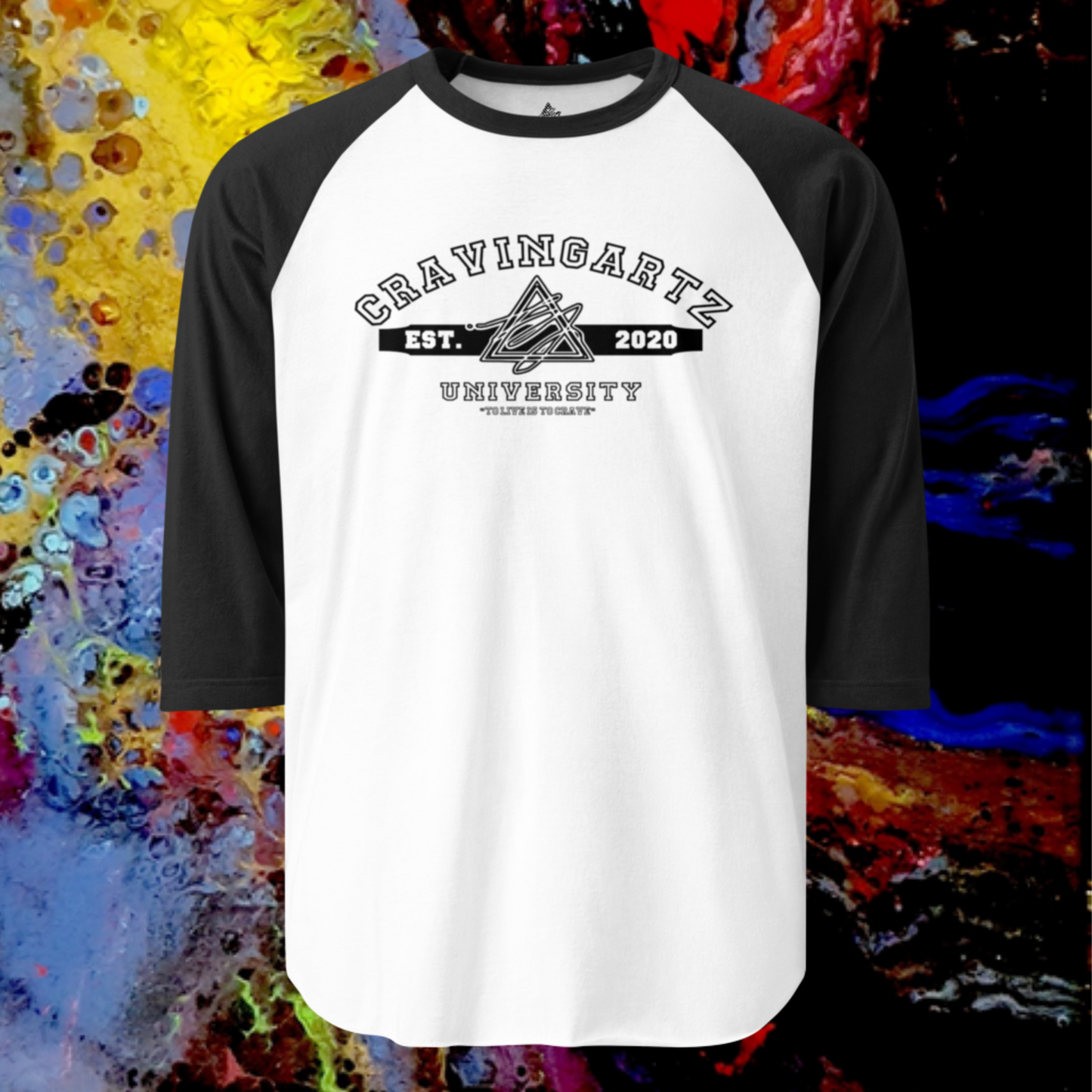 Cravingartz University Raglan Shirt